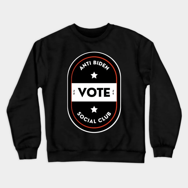 Anti Biden Social Club Crewneck Sweatshirt by GMAT